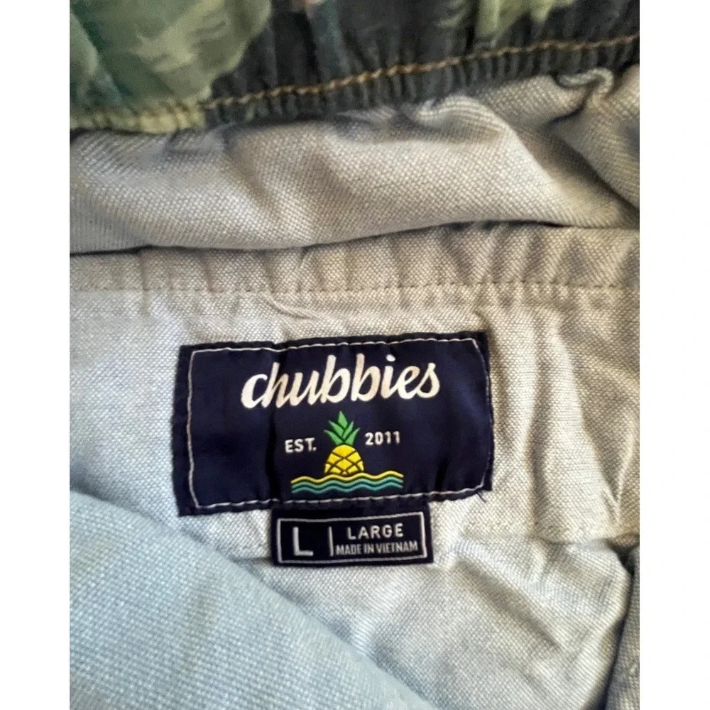 Chubbies Everywear Pants Mens Large Khaki Tan Stretch Chino Tapered Casual 32x29